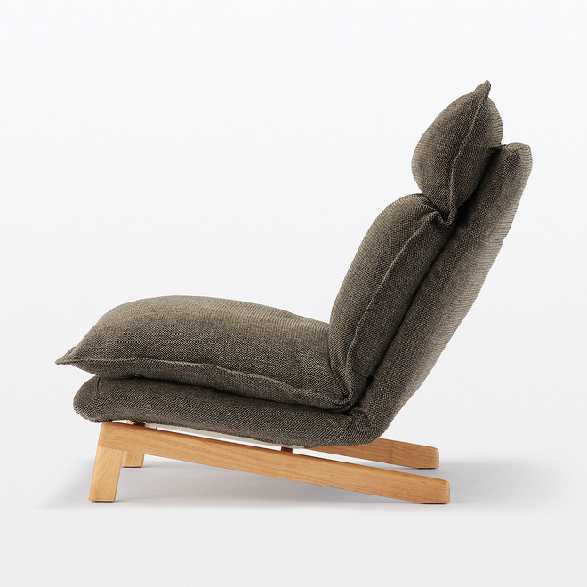 Fauteuil inclinable à dossier haut – Marron