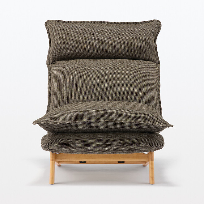 Fauteuil inclinable à dossier haut – Marron