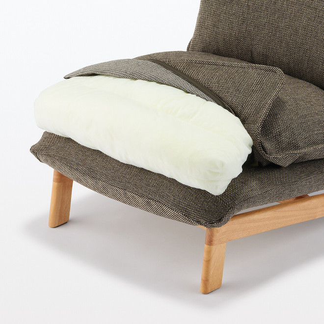 Fauteuil inclinable à dossier haut – Marron