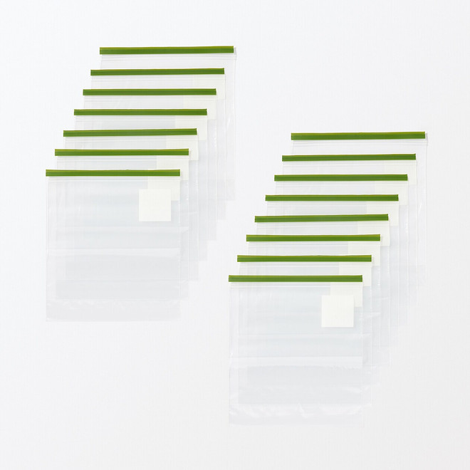 Sacs alimentaires et congélation à double fermeture - Grands formats, lot de 15