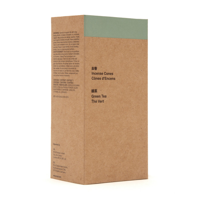 Cônes d'encens au thé vert - Lot de 20