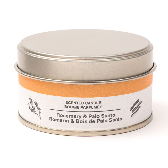 Bougie Métal ‐ Romarin et palo santo