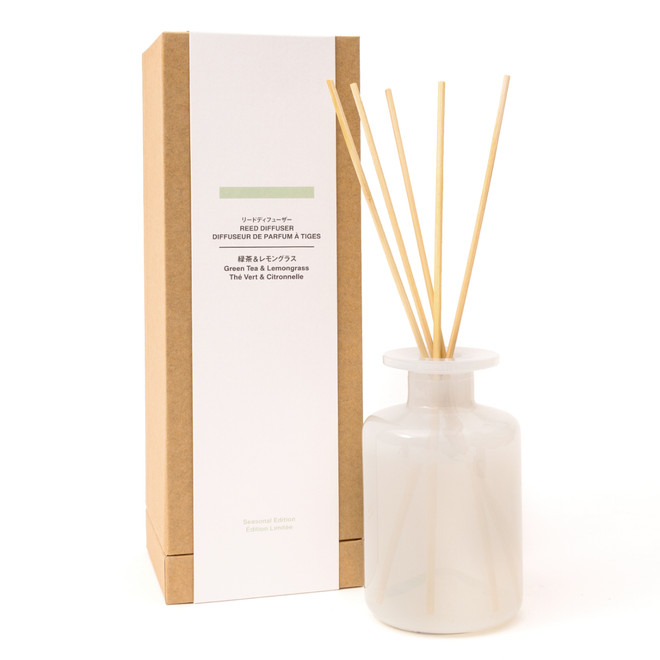 Diffuseur de parfum de roseau de thé vert et de citronnelle - 175 ml