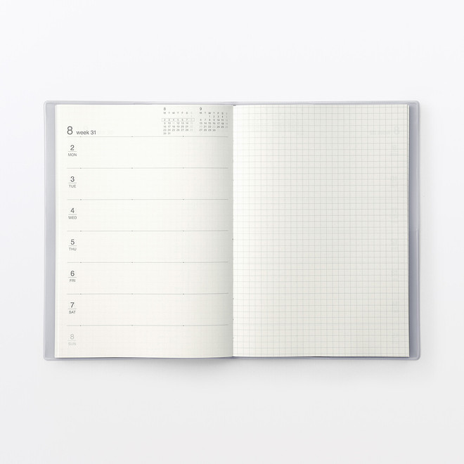 Agenda mensuel et hebdomadaire 2027 avec calendrier Rokuyō - Format B5