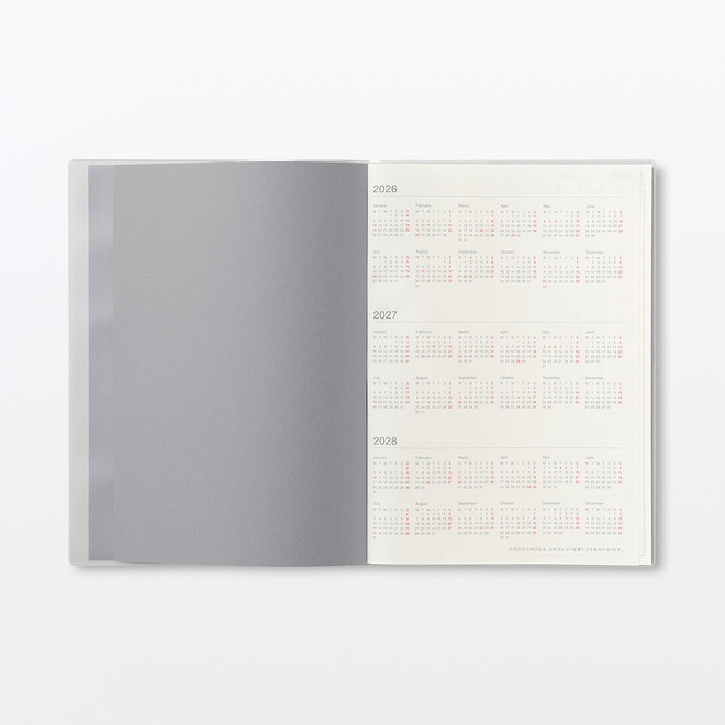 Agenda mensuel et hebdomadaire 2027 avec calendrier Rokuyō - Format B5