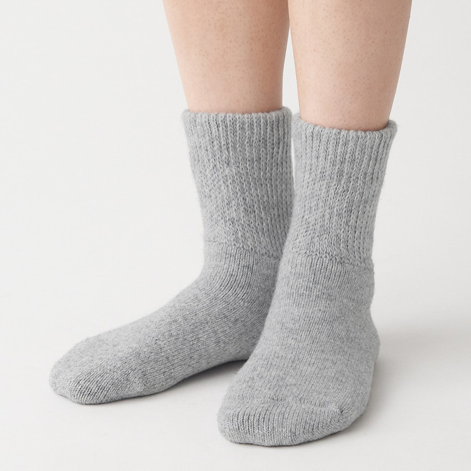 Chaussettes angle droit en laine de yak 15448