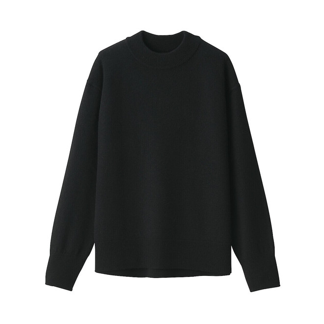 Pull col cheminée en laine de Yak mélangée 16591