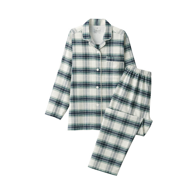 Pyjama en flanelle sans couture latérale femme