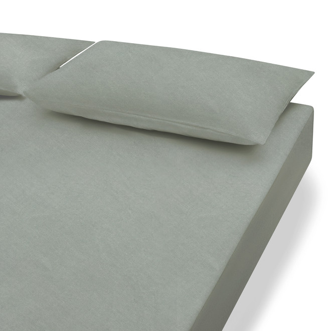 Drap housse en coton délavé (pour lit Large Double)