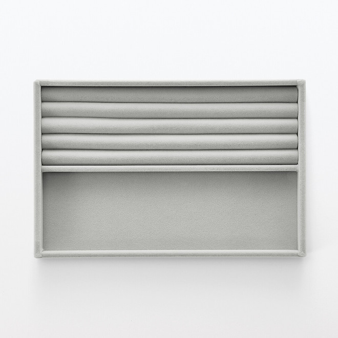 Plateau en velours L24X P16X H2.5cm