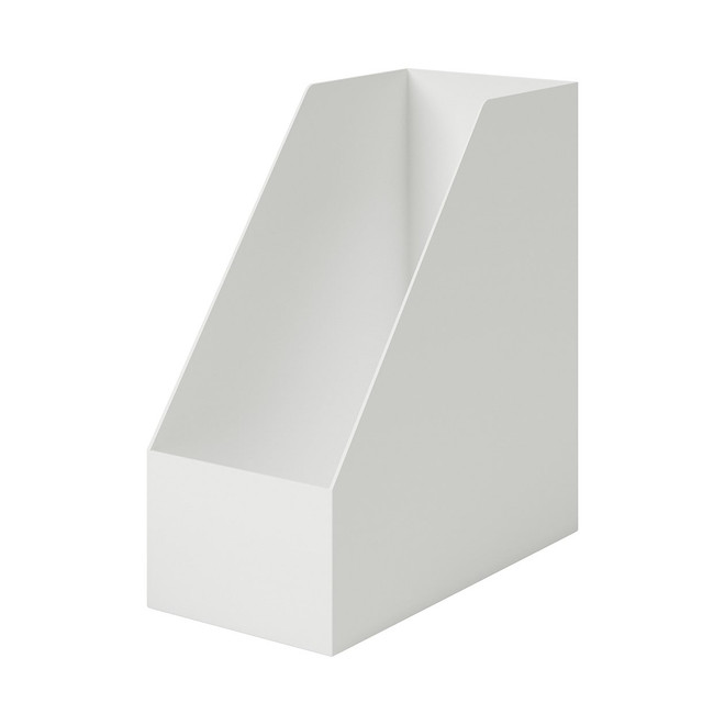 Boîte archive grise en biais large en PP L15X P31.8X H27.6cm