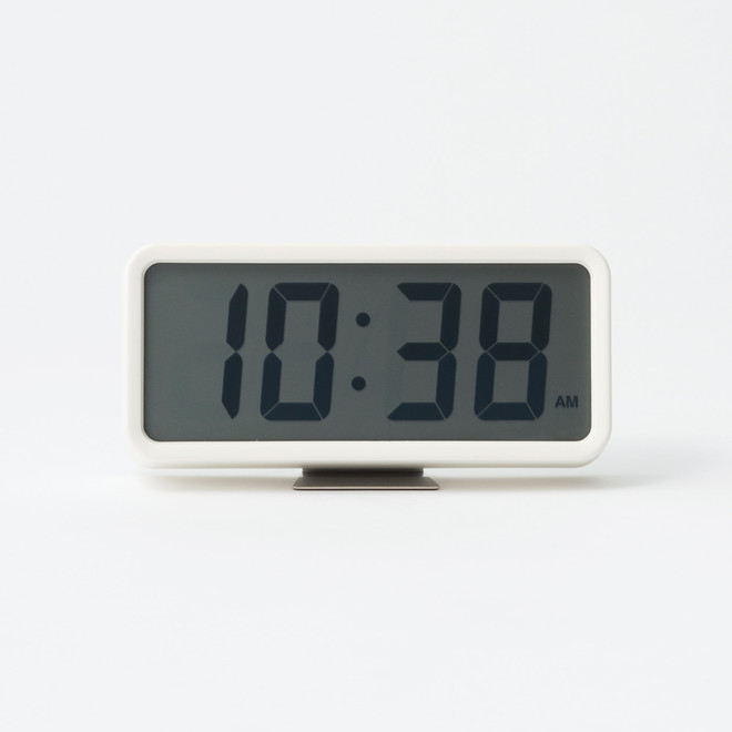 Horloge digitale blanche M