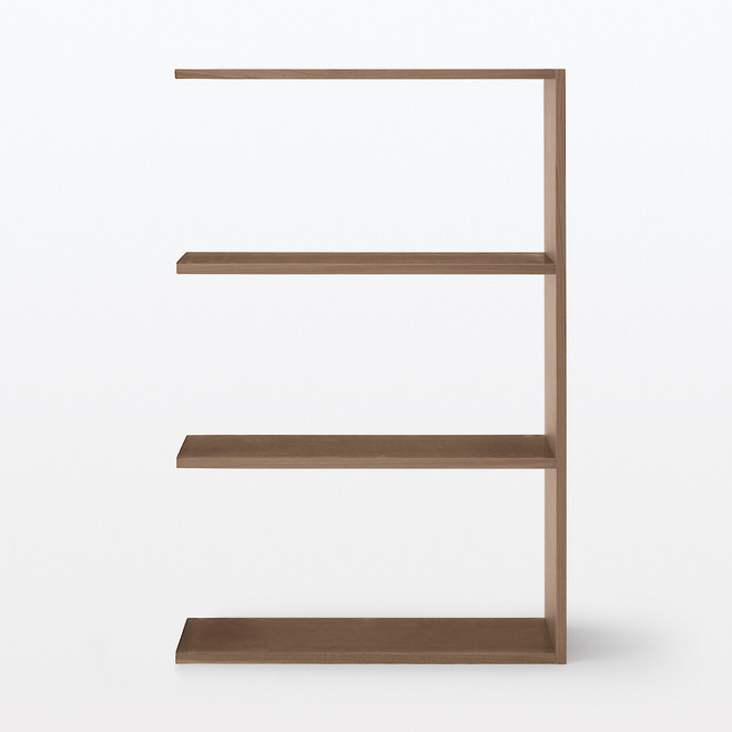 Étagère additionnelle large en noyer ‐ 3 niveaux (Dont Eco‐part. 1,80 €)