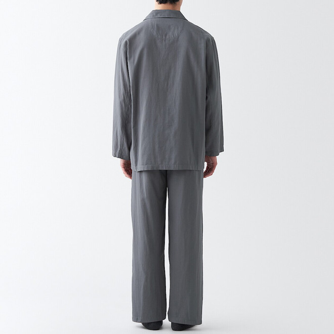 Pyjama en double gaze sans couture latérale homme