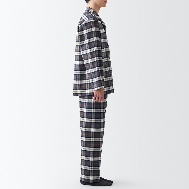 Pyjama en flanelle sans couture latérale homme