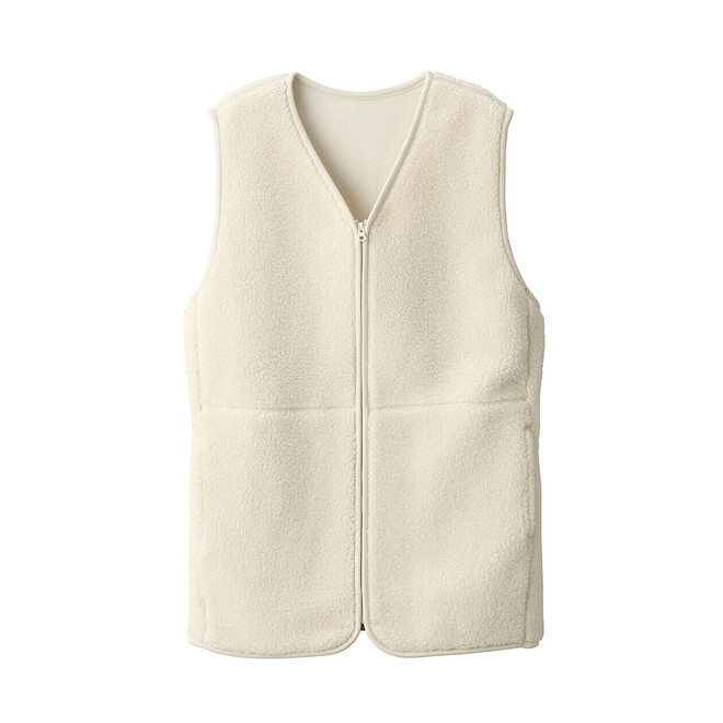 Gilet polaire sans manches en polyester recyclé femme