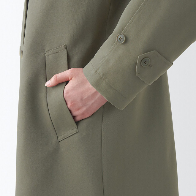 Trench‐coat déperlant double boutonnage femme