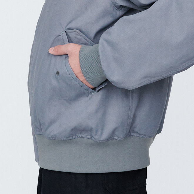 Veste Bomber en kapok mélangé rembourré homme