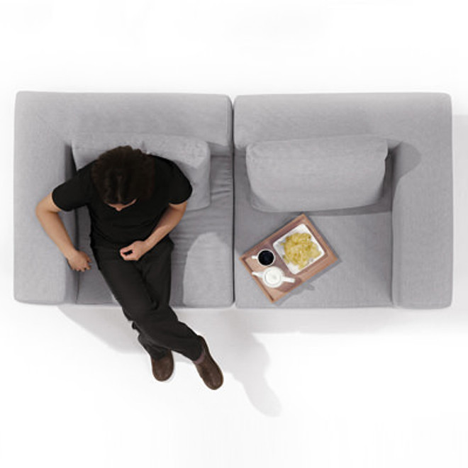 Coussin additionnel ‐ Gris clair (Dont Eco‐part. 0,06 €)