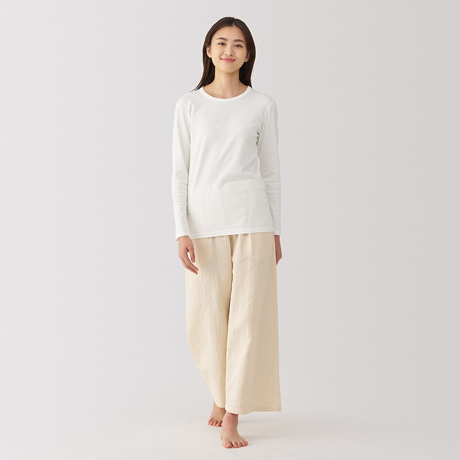 T‐shirt Heat Generating manches longues col rond épais femme