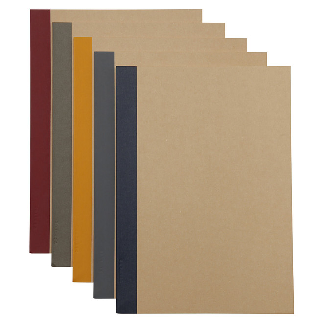 Lot de 5 carnets en papier d`arbres de plantation (B5)