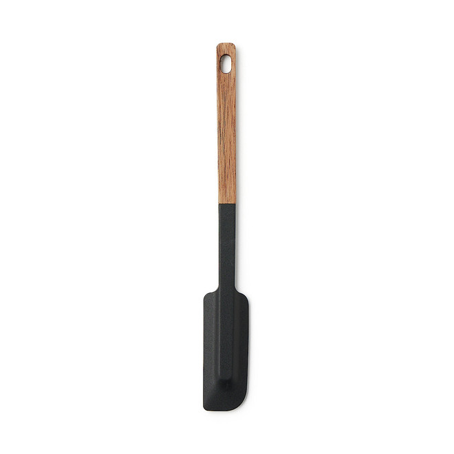 Spatule fine en silicone avec manche en bois
