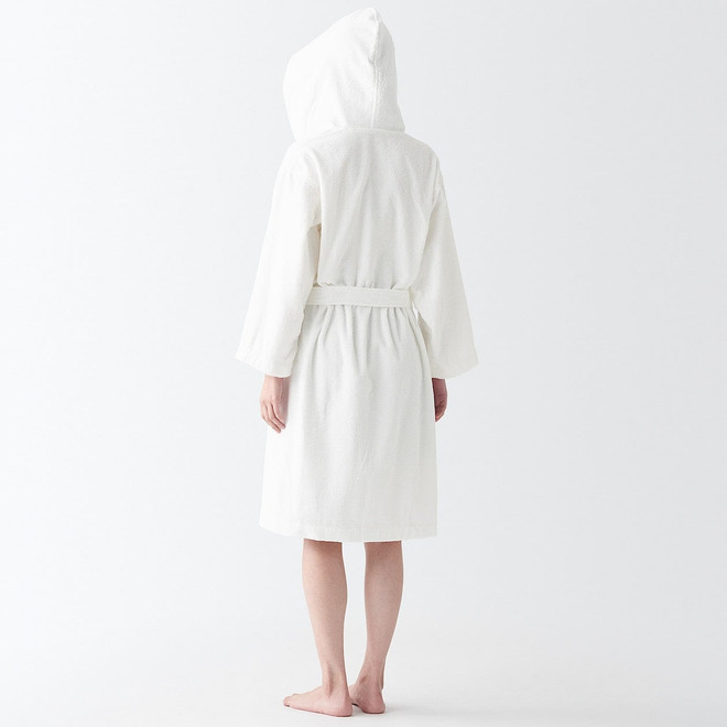 Peignoir en tissu éponge bouclette sans coutures latérales unisexe