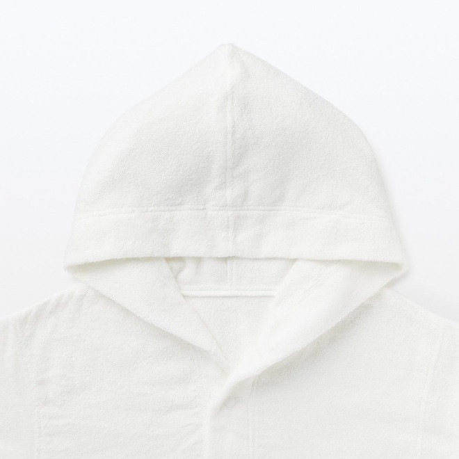 Peignoir en tissu éponge bouclette sans coutures latérales unisexe