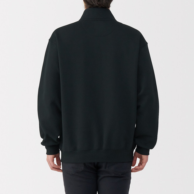 Sweat‐shirt à demi‐zip en coton mélangé pour homme