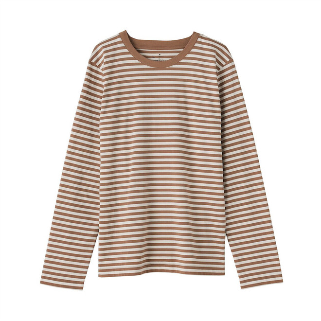 T‐shirt manches longues en coton mélangé pour femme