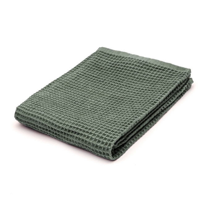 Serviette gaufrée pour les mains en velours de coton bio