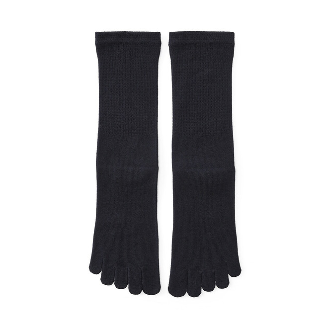 Chaussettes 5 orteils à angle droit pour homme Bleu Marine Foncé