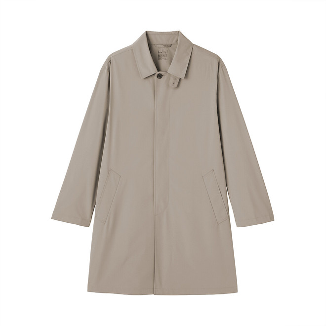 Manteau à col hydrofuge en polyester recyclé pour homme