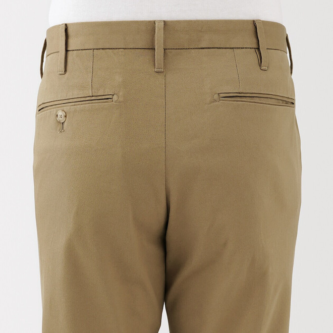 Pantalon Chino long en coton stretch coupe slim pour homme