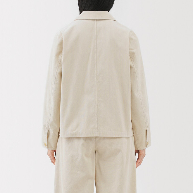 Veste de travail en velours côtelé de Kapok mélangé pour femme