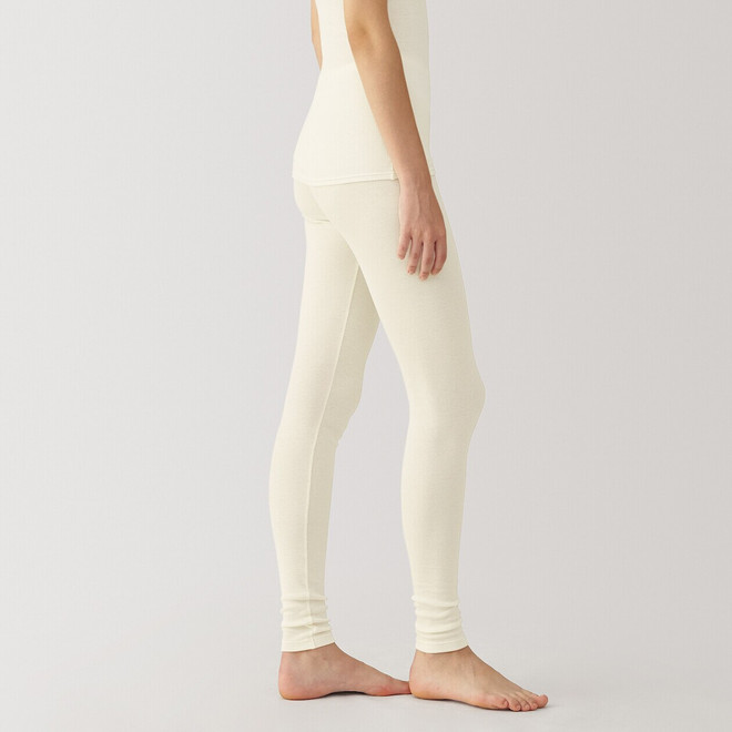 Legging côtelé en lyocell et soie pour femme