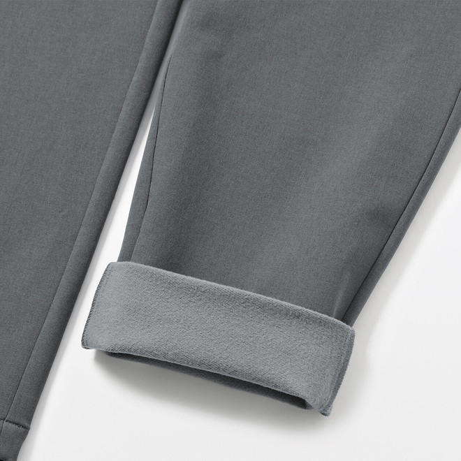 Pantalon à jambes fuselées extensible, coupe‐vent et doublé polaire, pour homme