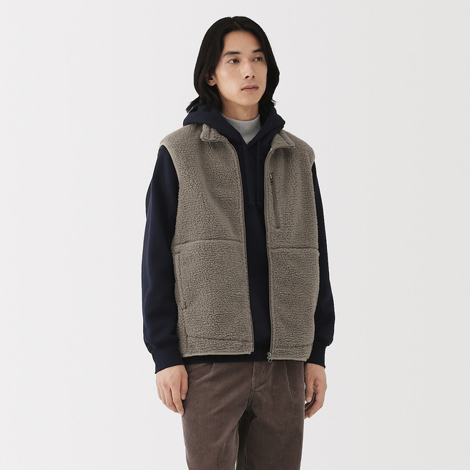 Gilet en polaire Boa de polyester recyclé pour homme