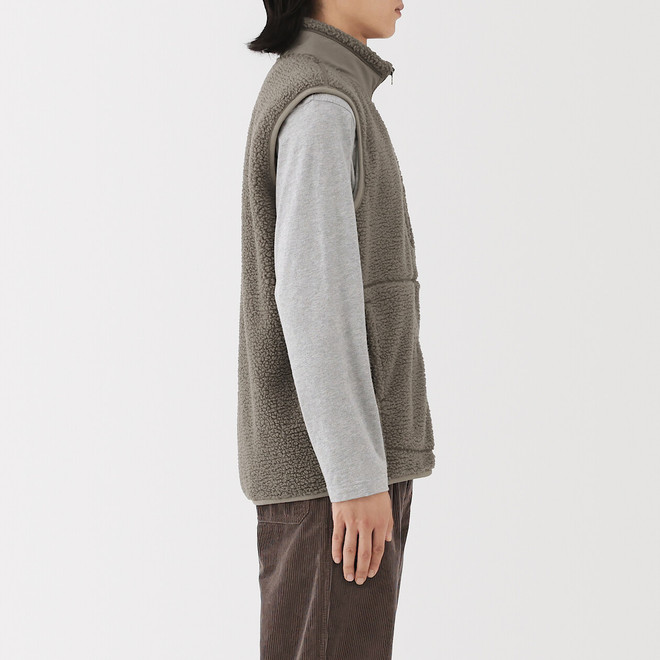 Gilet en polaire Boa de polyester recyclé pour homme