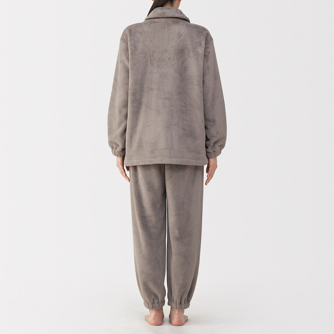 Ensemble de pyjama à manches longues en molleton douillet pour femme