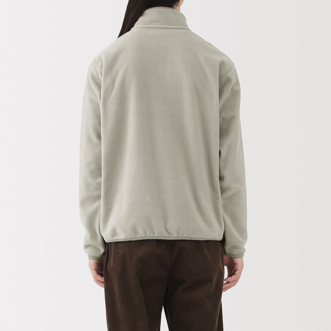 Pullover en polaire de polyester recyclé pour homme