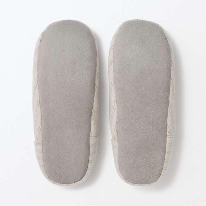 Pantoufles en flanelle.