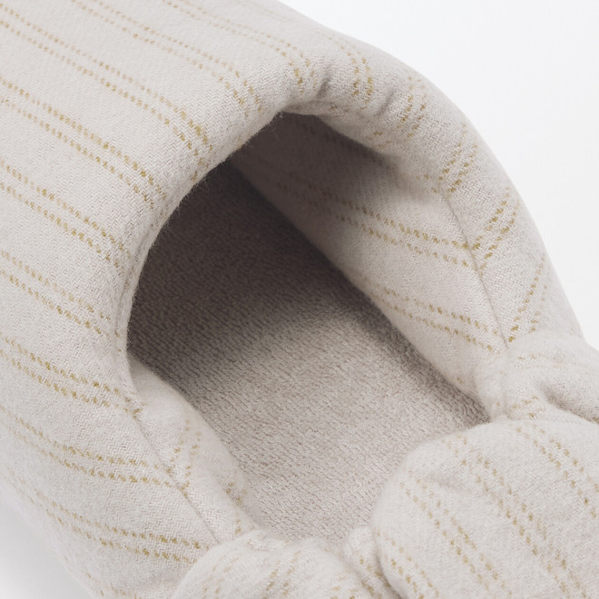 Pantoufles en flanelle.