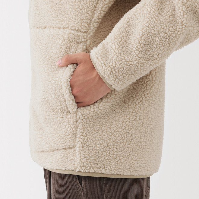 Veste en polaire Boa de polyester recyclé pour homme