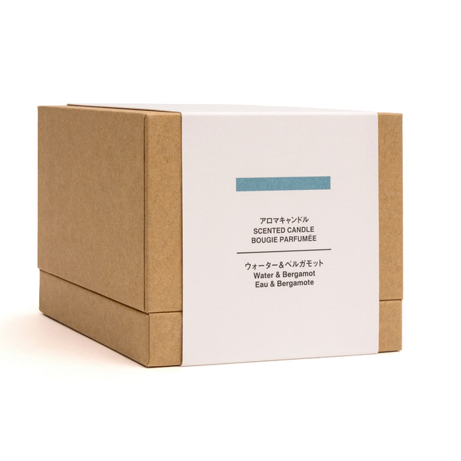 Bougie 3 mèche eau et bergamote.