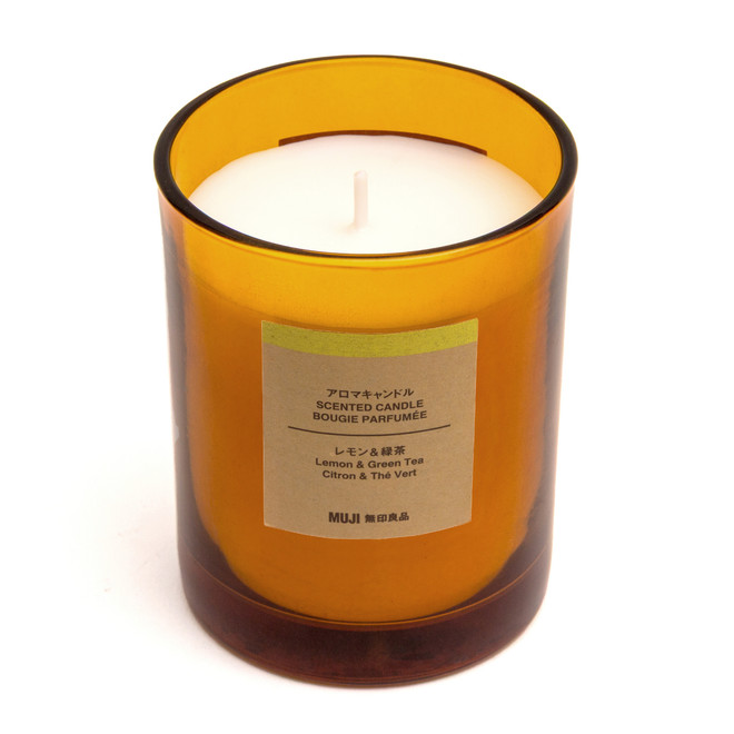 Bougie 1 mèche citron et thé vert