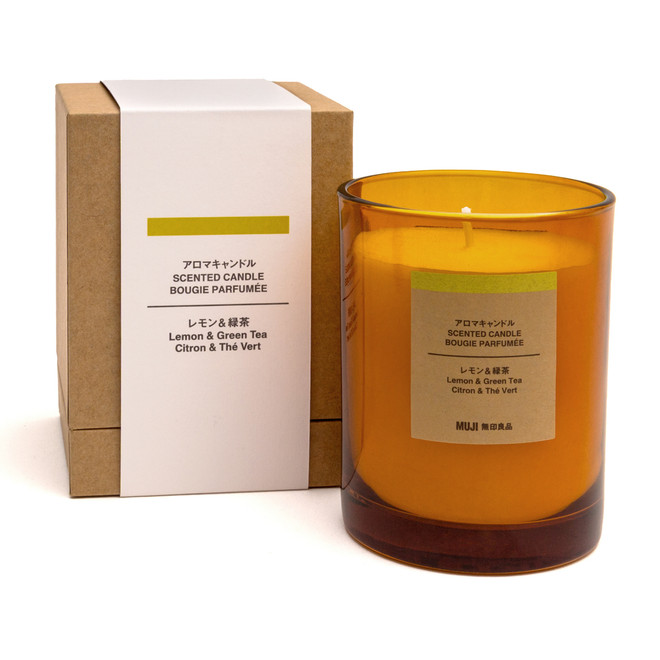 Bougie 1 mèche citron et thé vert