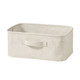 Boîte de rangement souple rectangle en coton lin L37X P26X H16cm