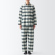 Pyjama en flanelle sans couture latérale femme