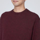 Pull en laine moyenne col rond homme.